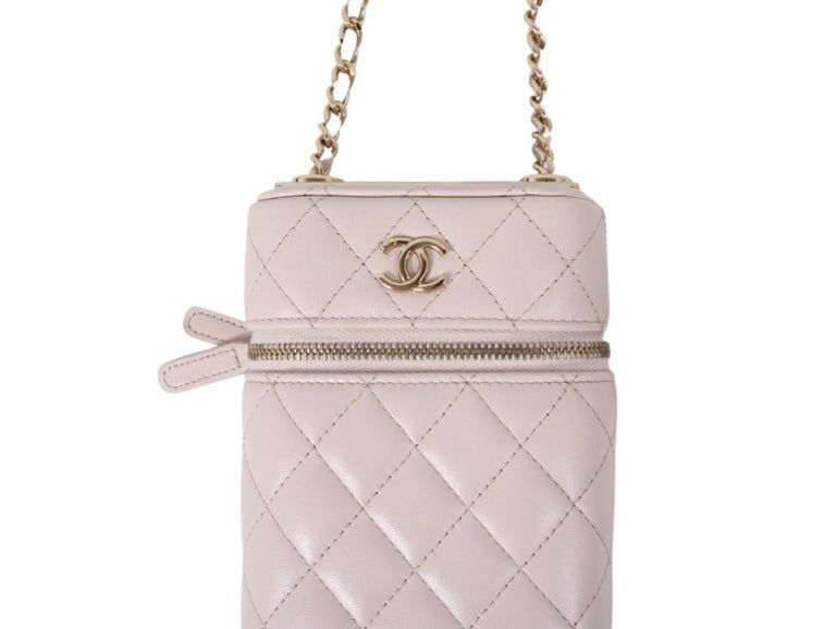 CHANEL MINI CROSS BODY Bag Nude Pink For Sale at 1stDibs
