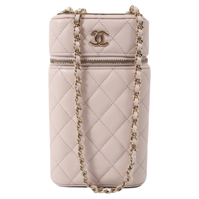 CHANEL MINI CROSS BODY Bag Nude Pink For Sale at 1stDibs