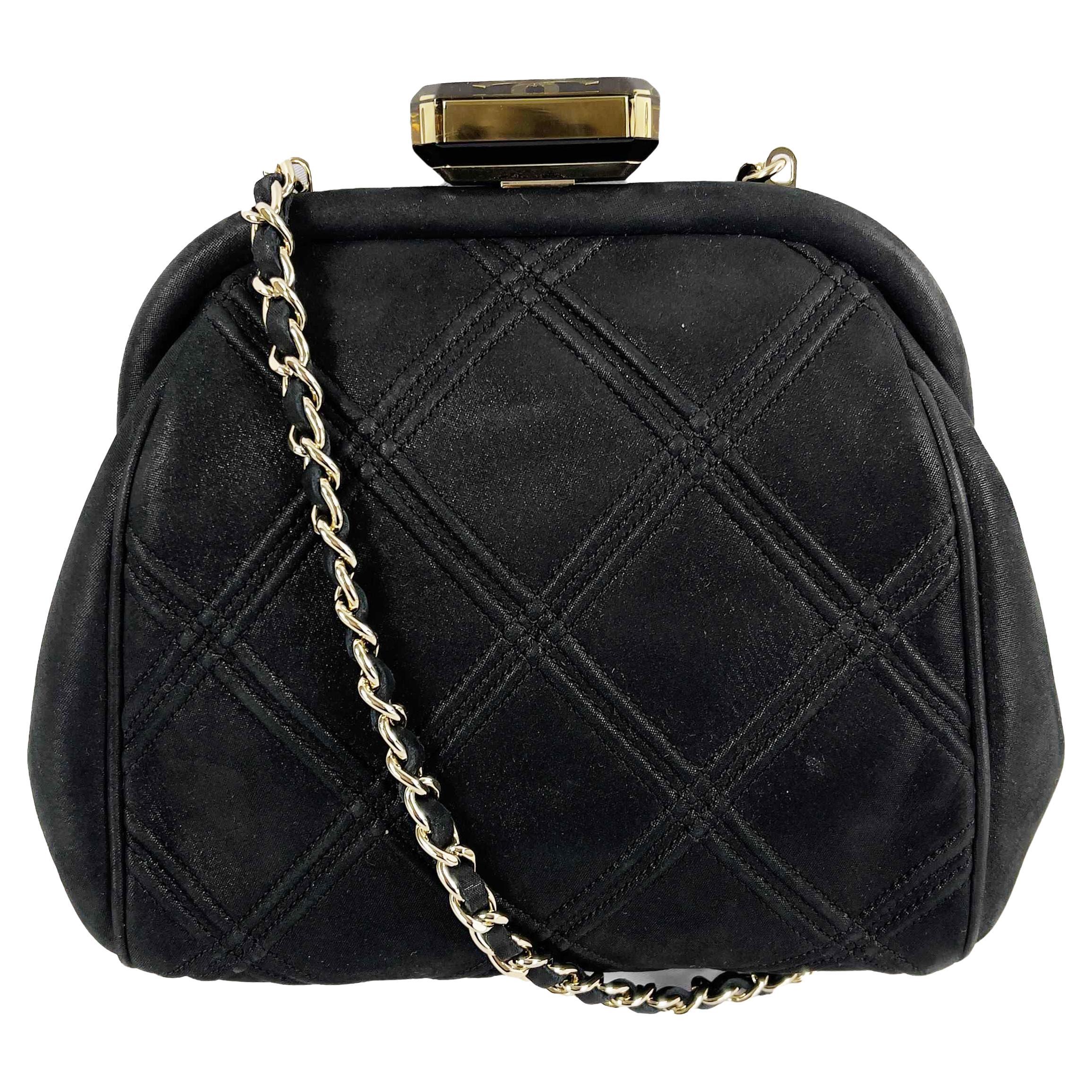 Chanel Black Mini Handbag - 242 For Sale on 1stDibs  chanel black mini bag,  chanel small black bag, chanel mini bag black