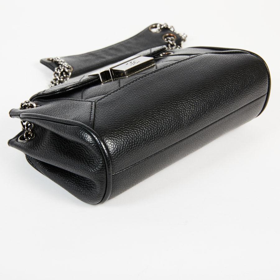 CHANEL Mini Flap Bag in Black Caviar Leather 2