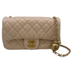 Chanel Pearl Flap Bag - 46 For Sale on 1stDibs