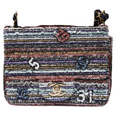 Chanel Sequin Bag - 53 For Sale on 1stDibs