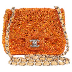 Chanel Mini Flap “Fire Hive” Swarovski Crystal Bag with Gold Hardware