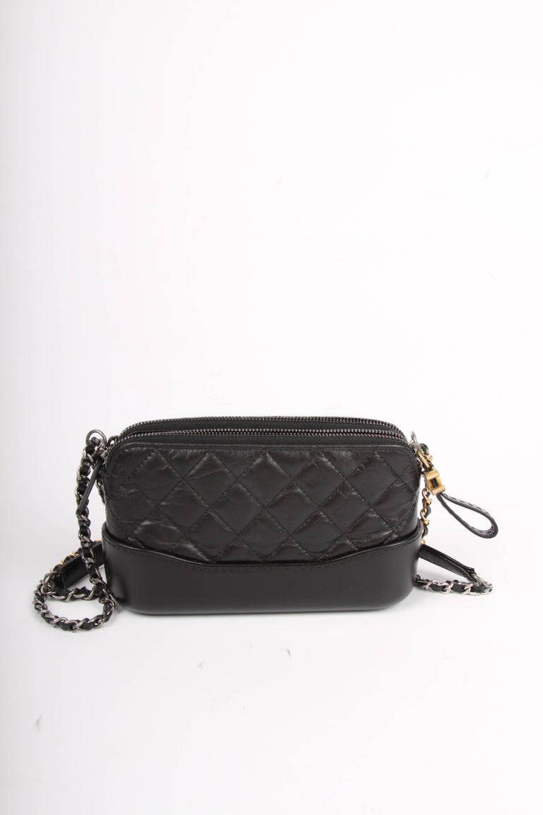 Gabrielle leather crossbody bag Chanel Black in Leather - 35868421