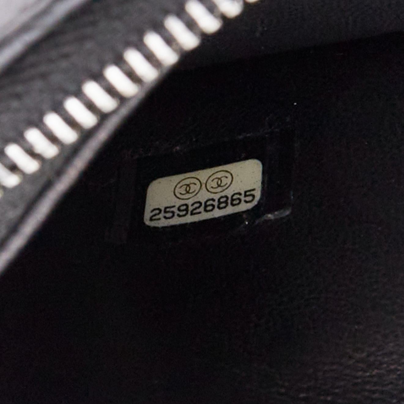 CHANEL Mini Gabrielle scaled leather patent trim double CC WOC crossbody bag For Sale 5