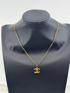 Chanel Mini Gold CC Pendant Necklace