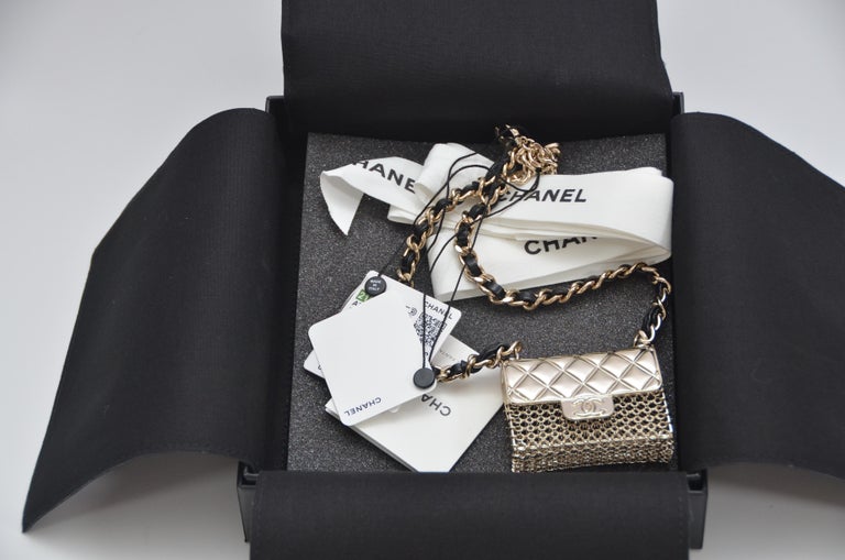 Chanel Mini Handbag Necklace Choker   New With Tags  For Sale 1