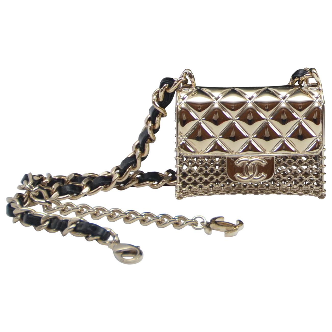 Chanel Mini Handbag Necklace Choker   New With Tags 