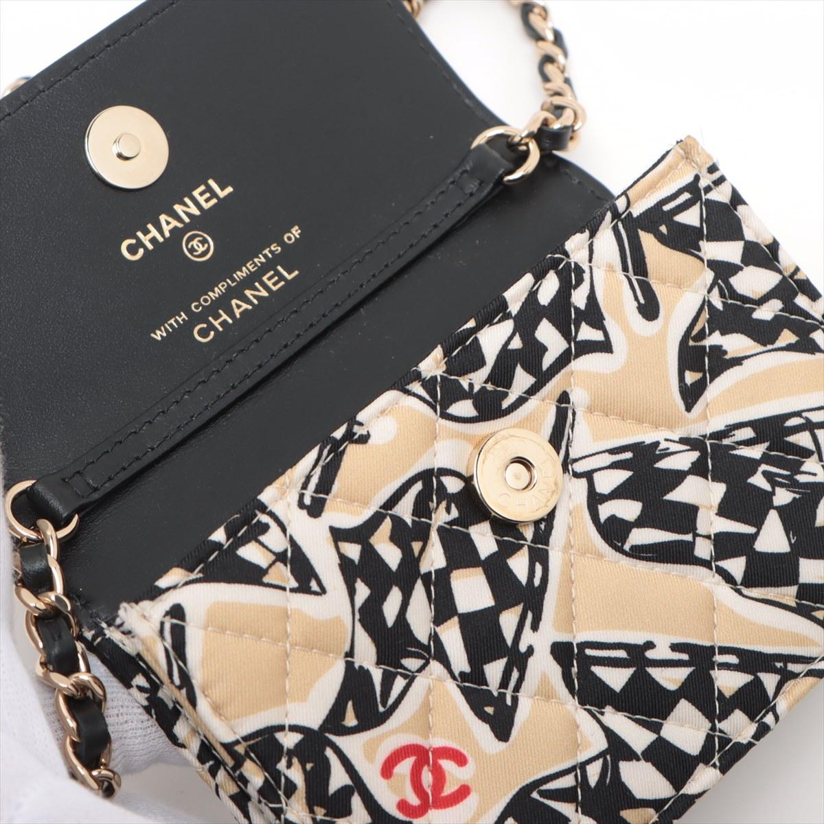Chanel Mini Matelasse Racer Flag Single Flap Single Chain Bag Beige 5