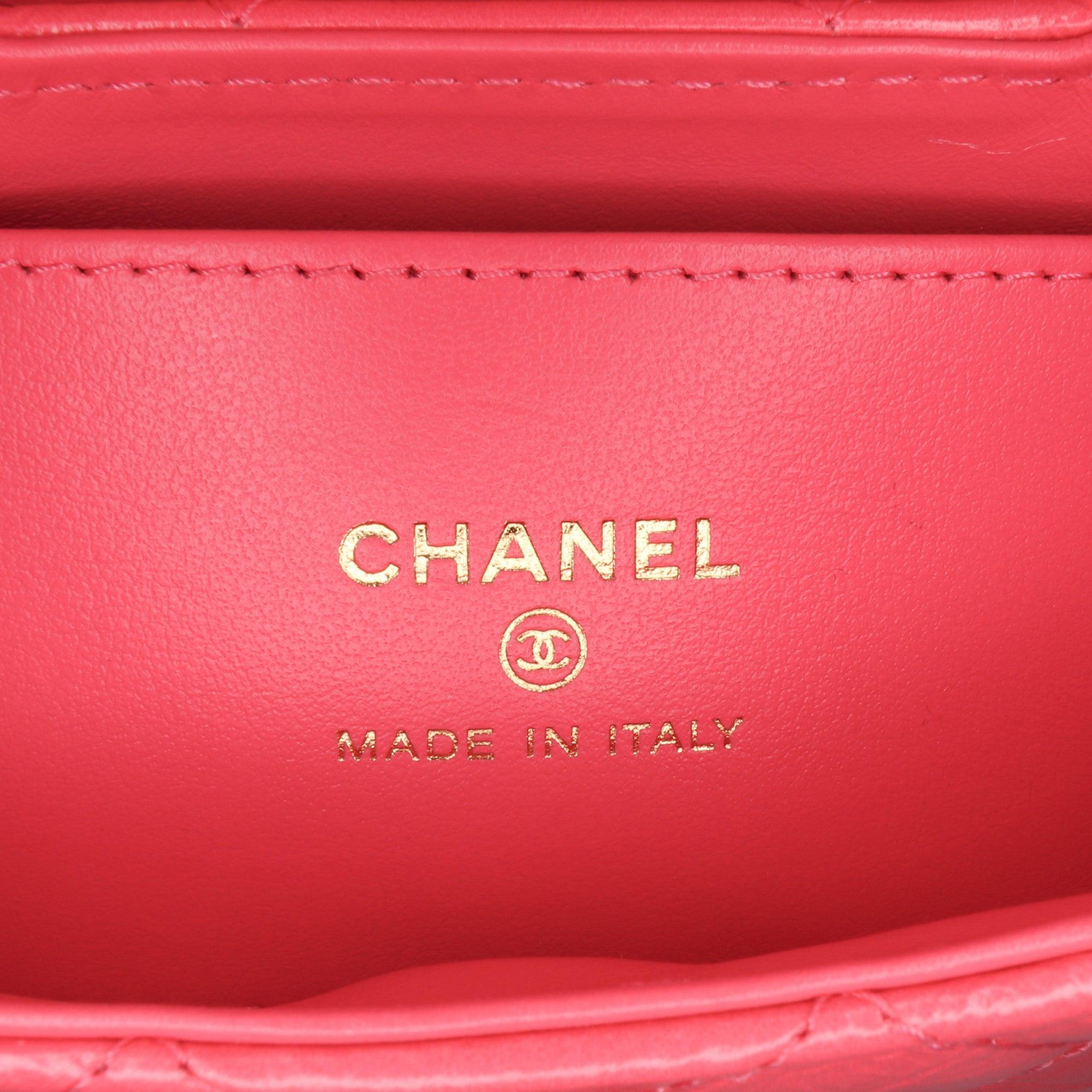 Women's or Men's Chanel Mini Nano Aged Calfskin Kelly Shopper Bag For Sale