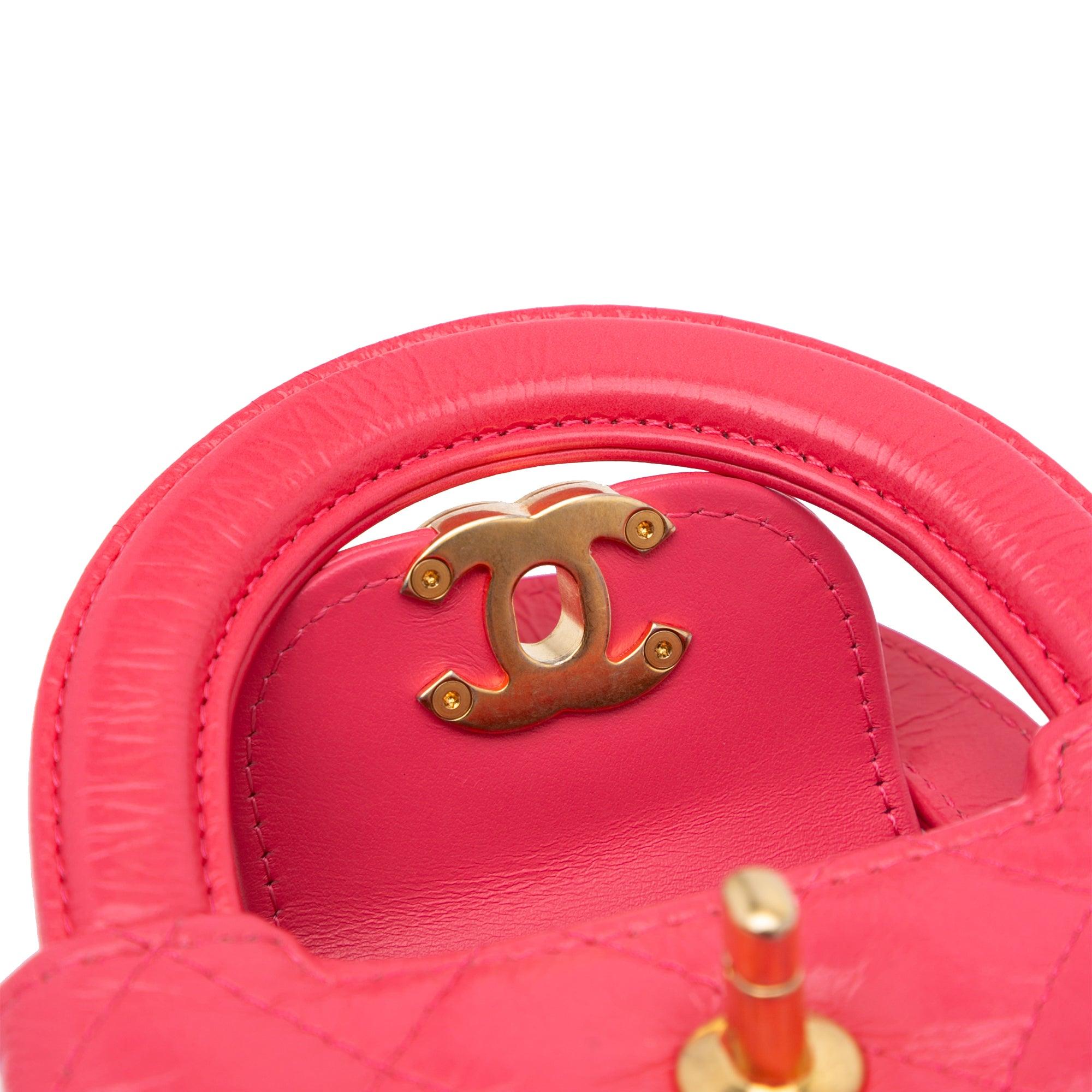 Chanel Mini Nano Aged Calfskin Kelly Shopper Bag For Sale 2