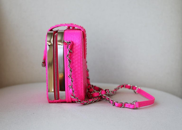 Chanel Mini Python CC Box Camera Case Bag