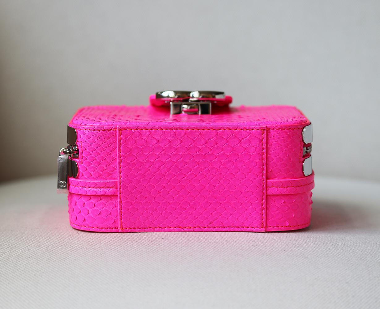 Chanel Mini Python CC Box Camera Case Bag  In Excellent Condition In London, GB