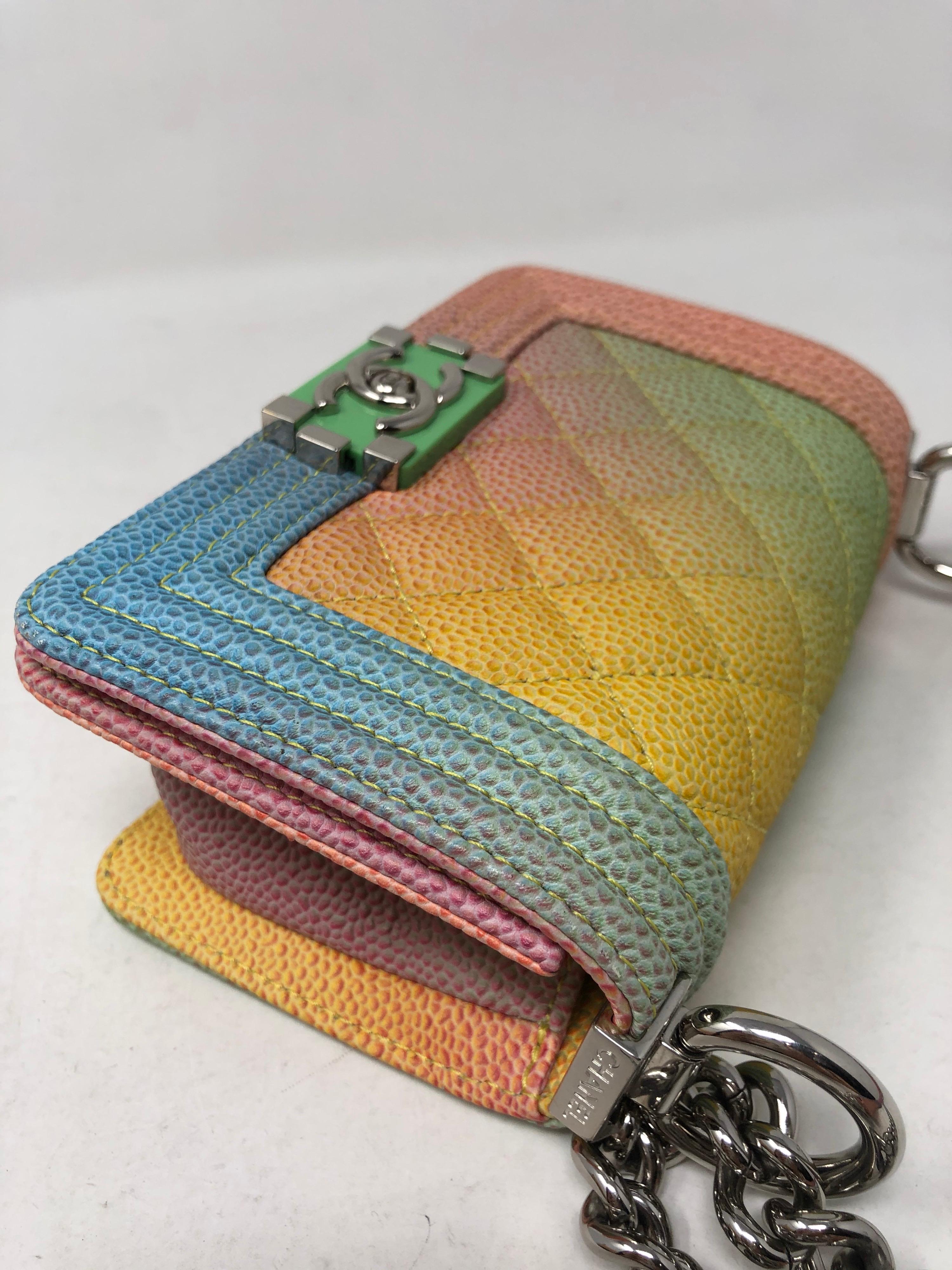 Chanel Mini Rainbow Boy Bag 2