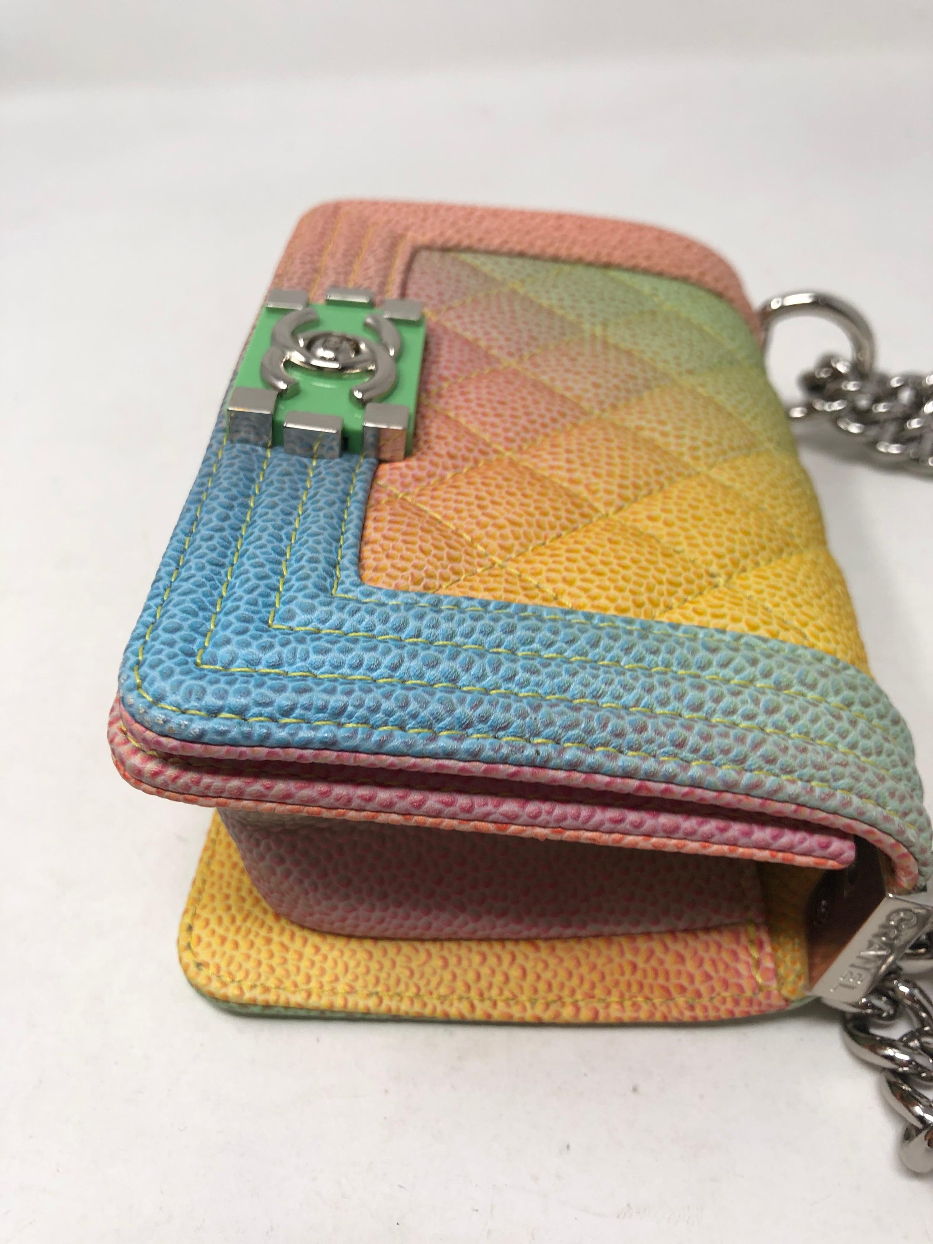 Chanel Mini Rainbow Boy Bag 3