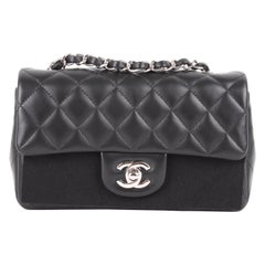 Chanel Mini Rectangular Lambskin Silver Hardware 2019