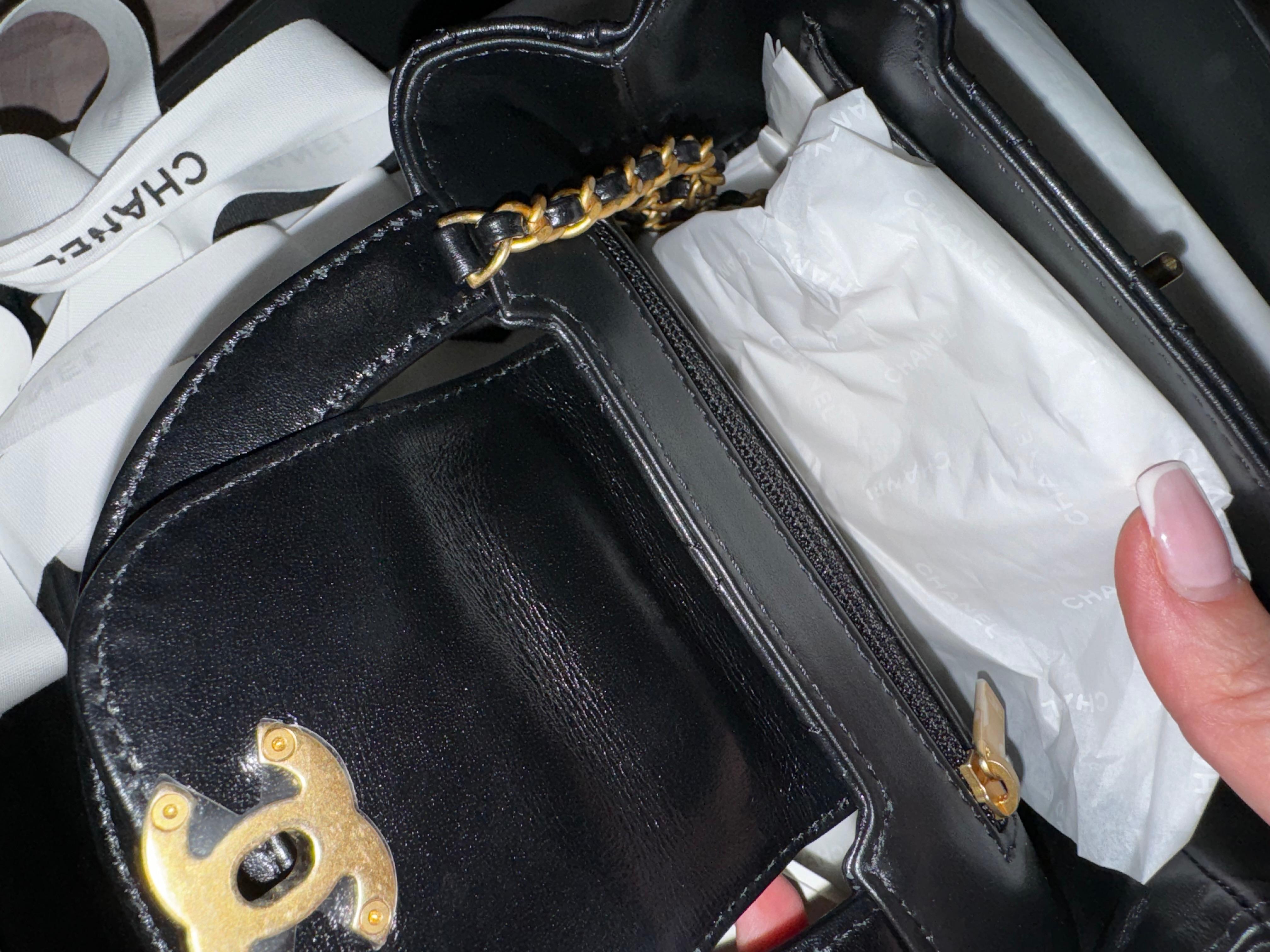 Chanel MINI SHOPPING BAG black gold hardware 1