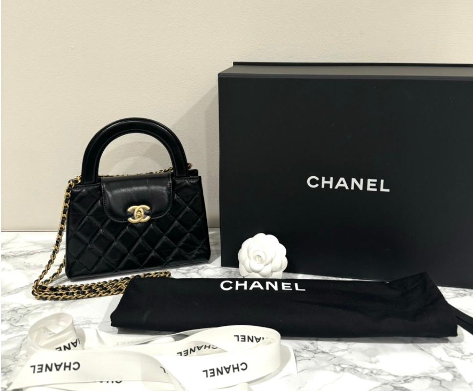 Chanel MINI SHOPPING BAG black gold hardware 2