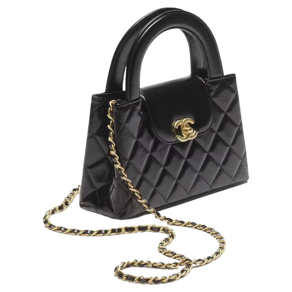 Chanel MINI SHOPPING BAG black gold hardware