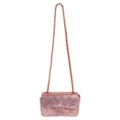 Chanel Mini Single Flap Classic Pink w/Swarovski Pearls