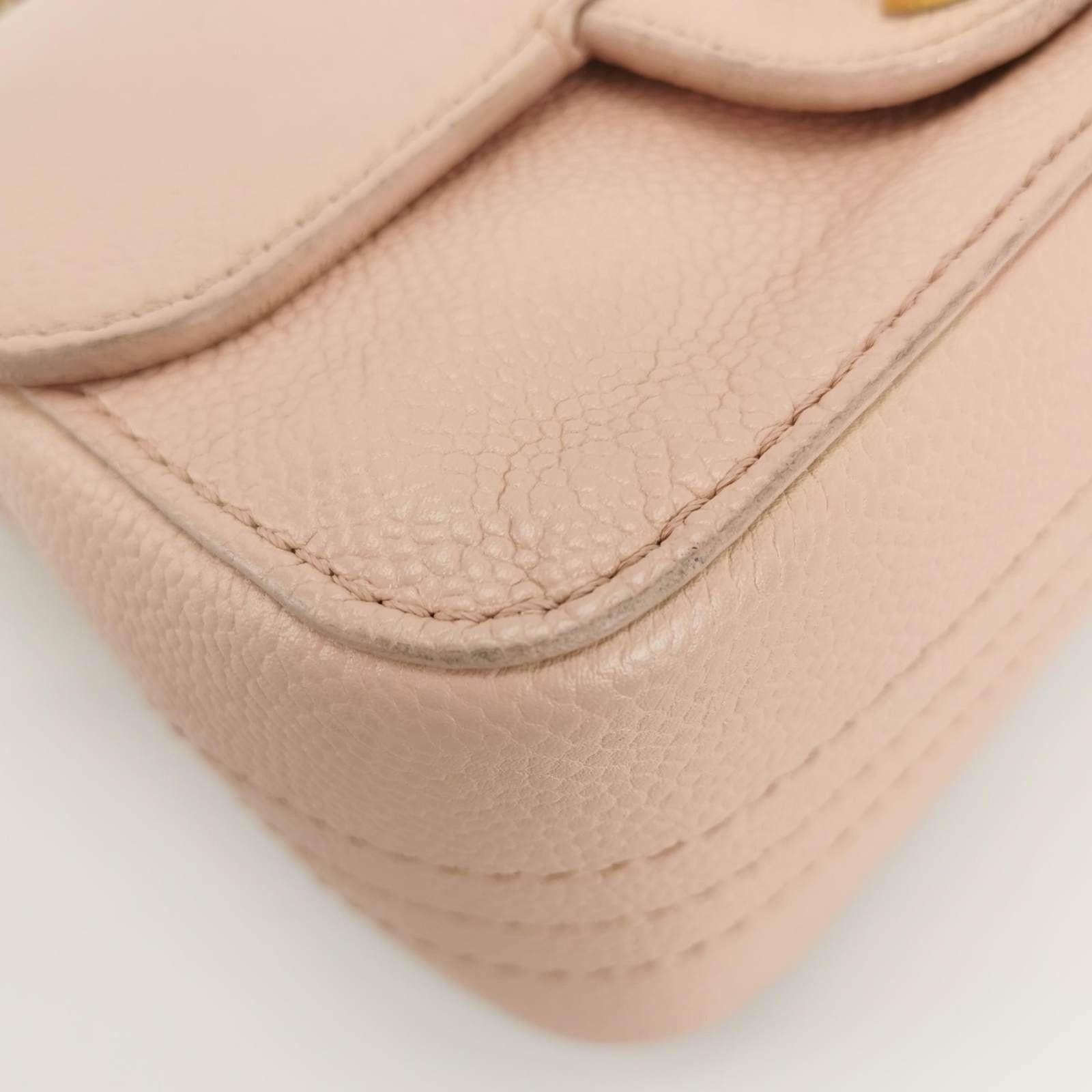 Chanel Mini Square Classic Flap Pink Caviar Leather with Gold-tone Hardware For Sale 6