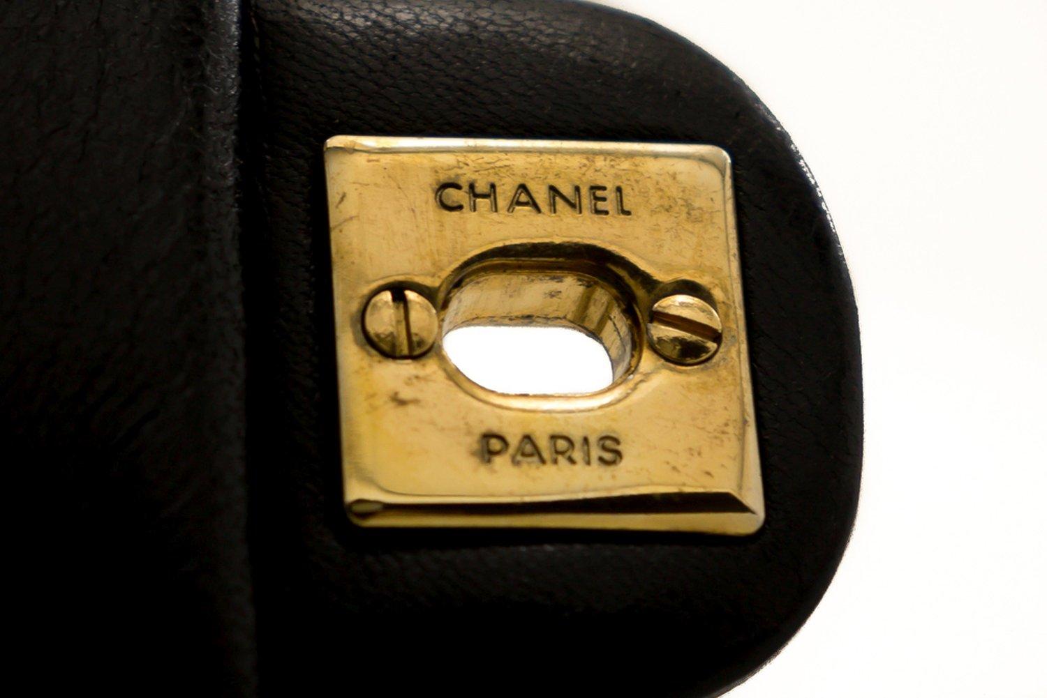 CHANEL Mini Square Small Chain Shoulder Crossbody Bag Black 10