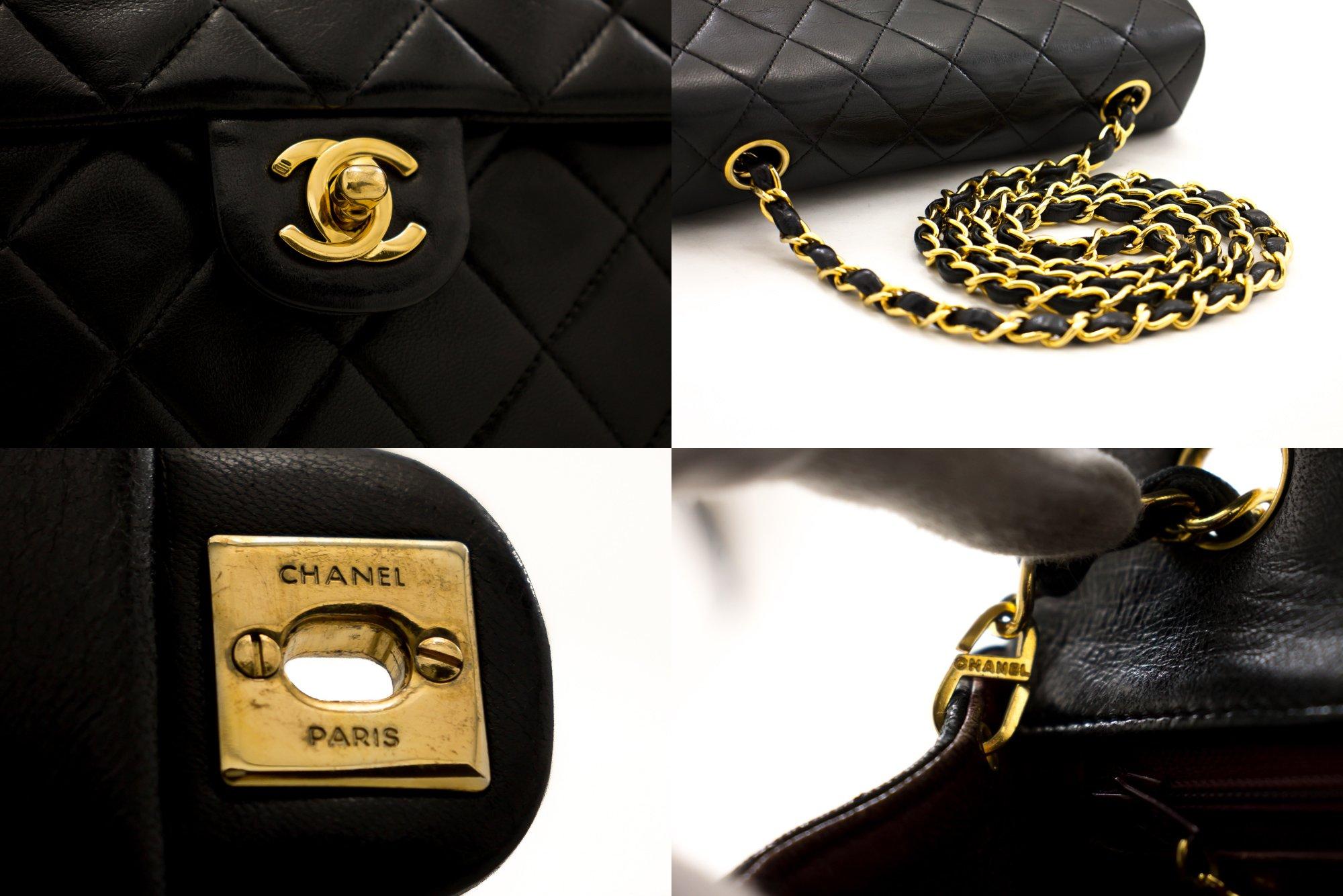 CHANEL Mini Square Small Chain Shoulder Crossbody Bag Black 3