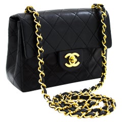 Rare NEW Mini Pewter Chanel Crossbody Handbag
