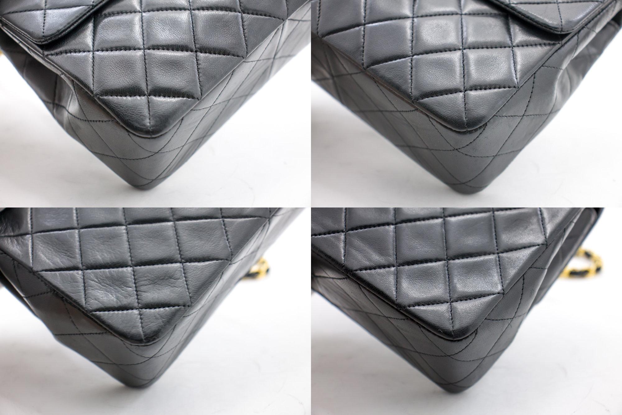 CHANEL Mini Square Small Chain Shoulder Crossbody Bag Black Purse 2