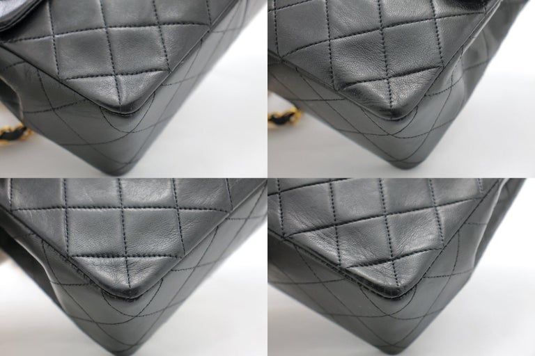 CHANEL Mini Square Small Chain Shoulder Crossbody Bag Black Quilt