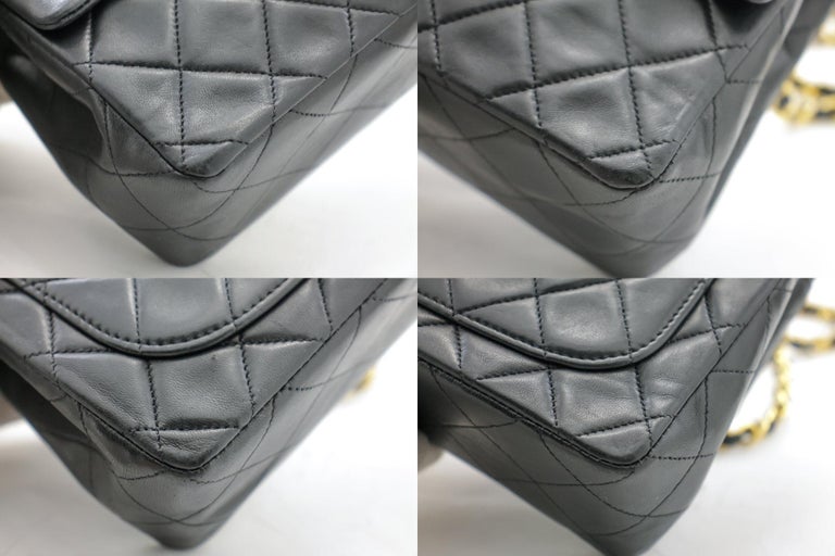 CHANEL Mini Square Small Chain Shoulder Crossbody Bag Black Quilt