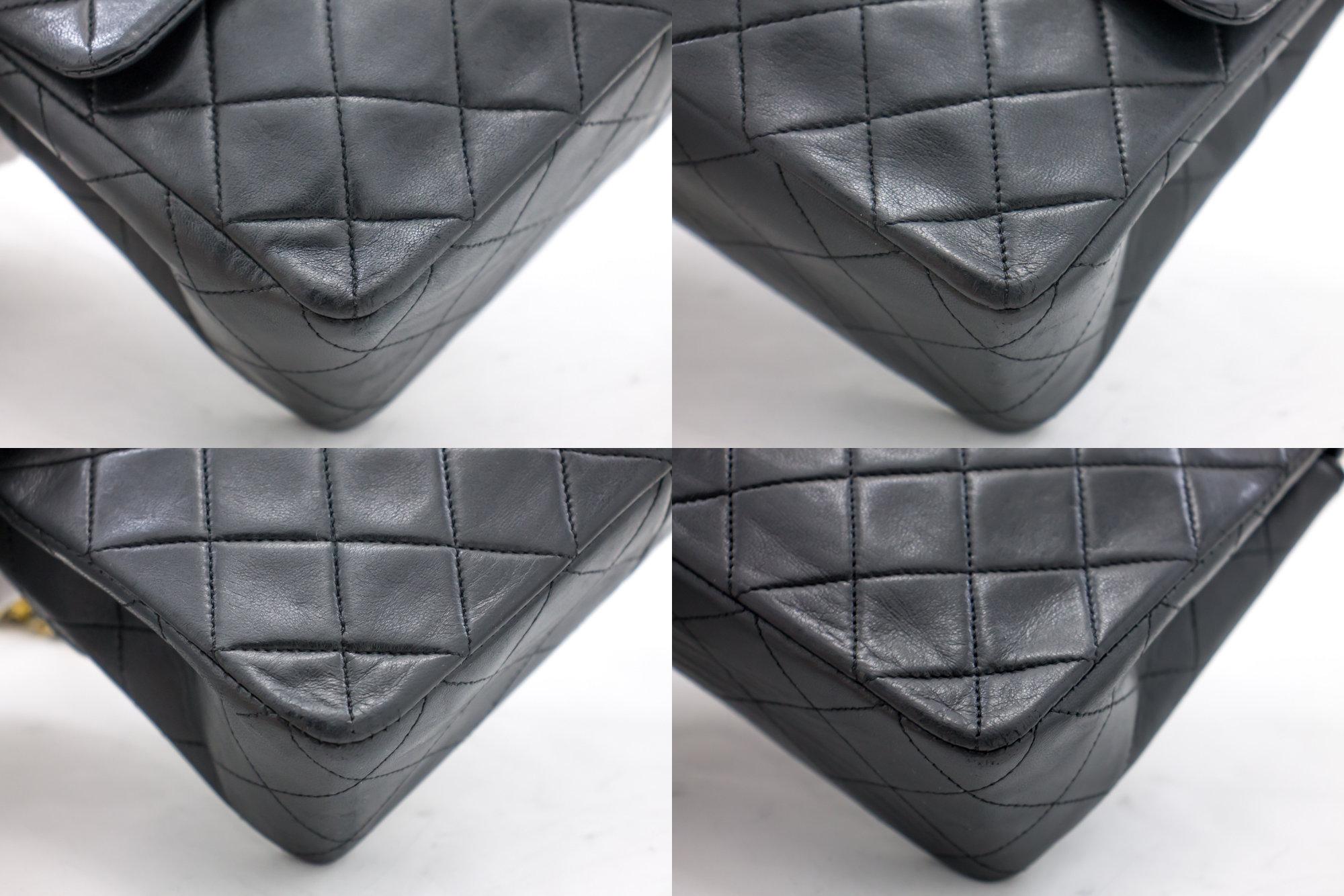 De las mujeres CHANEL Mini Cuadrado Pequeño Hombro Cadena Crossbody Bolso Acolchado Negro