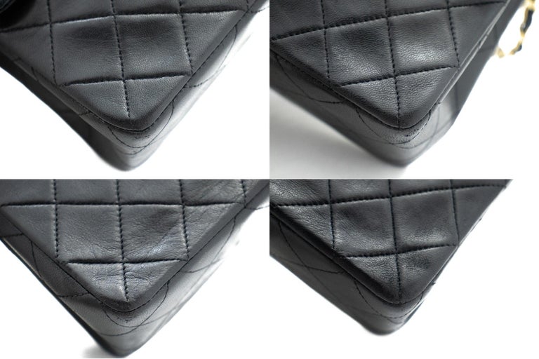 CHANEL Mini Square Small Chain Shoulder Bag Crossbody Black Quilt g36 in  2023