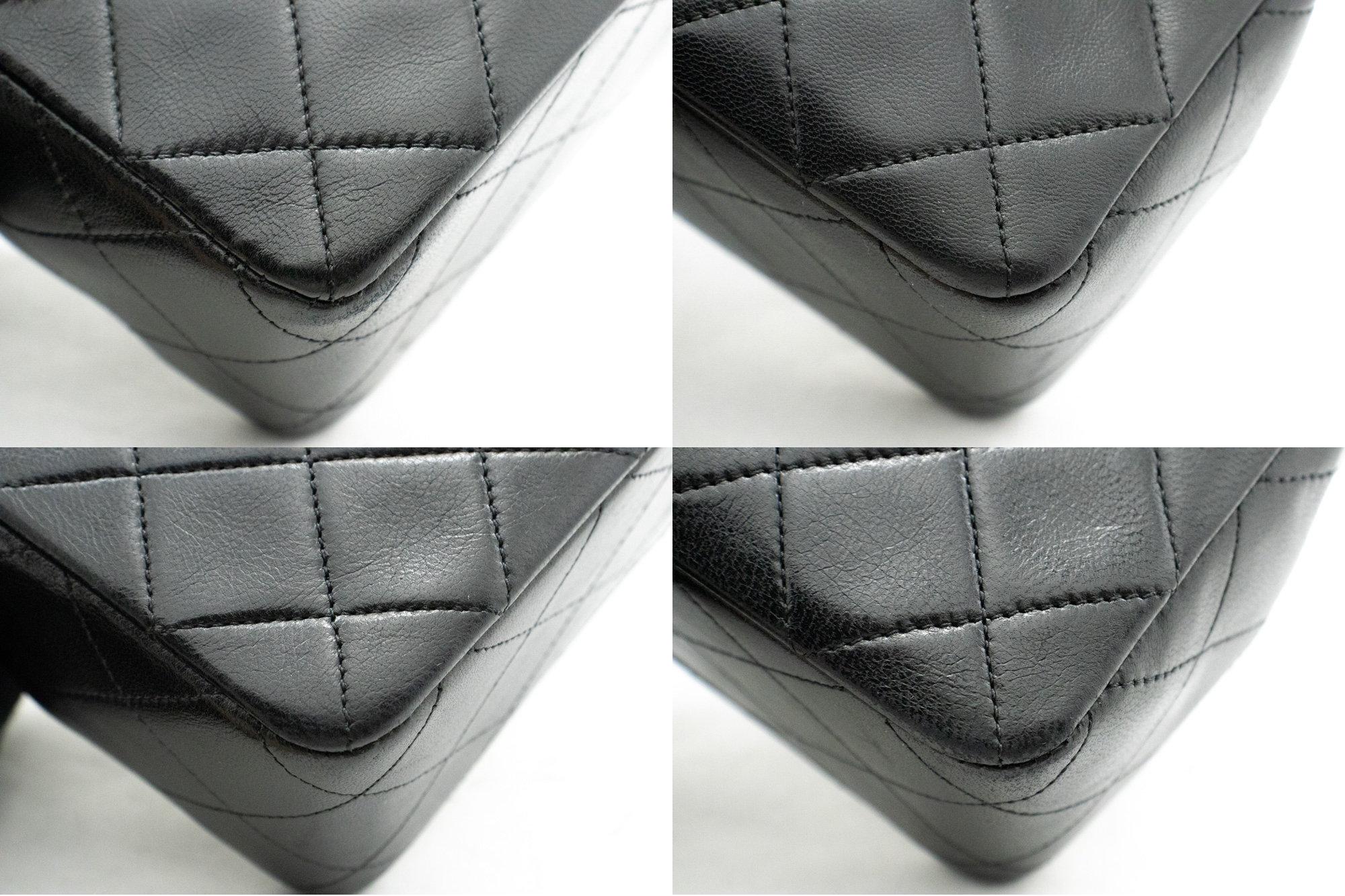 CHANEL Mini Square Small Chain Shoulder Crossbody Bag Black Quilt 1