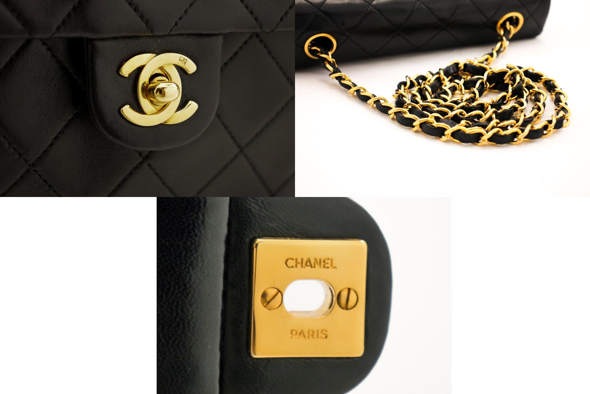 Women's CHANEL Mini Square Small Chain Shoulder Crossbody Bag Black Quilt For Sale