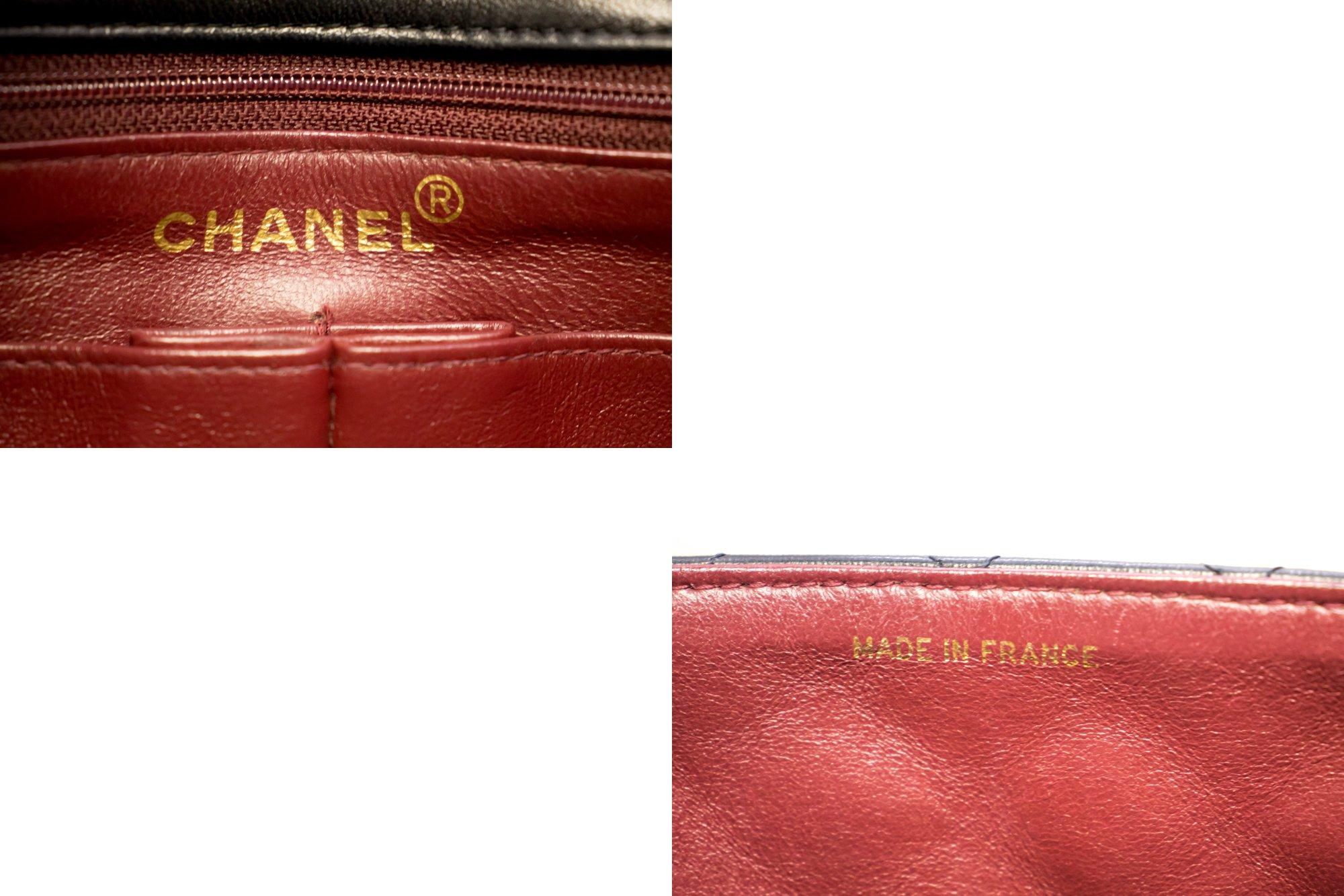 CHANEL Mini Cuadrado Pequeño Hombro Cadena Crossbody Bolso Acolchado Negro 4