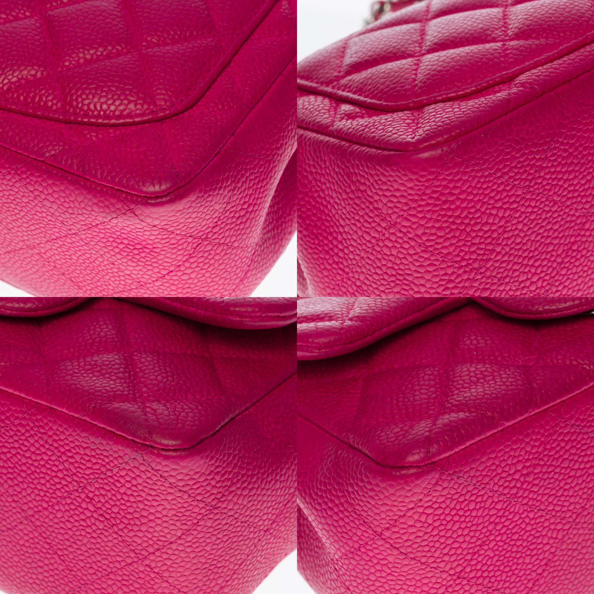 Chanel Mini Timeless Shoulder bag in Pink caviar quilted leather, SHW 4