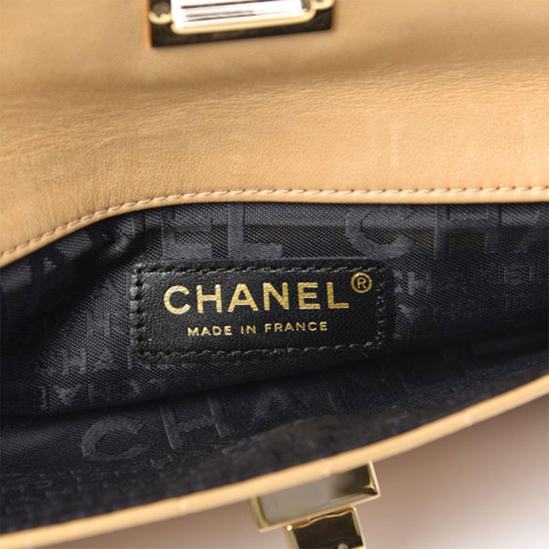 Chanel Mini Two Tone Double Flap Mademoiselle Reissue Satchel  For Sale 5