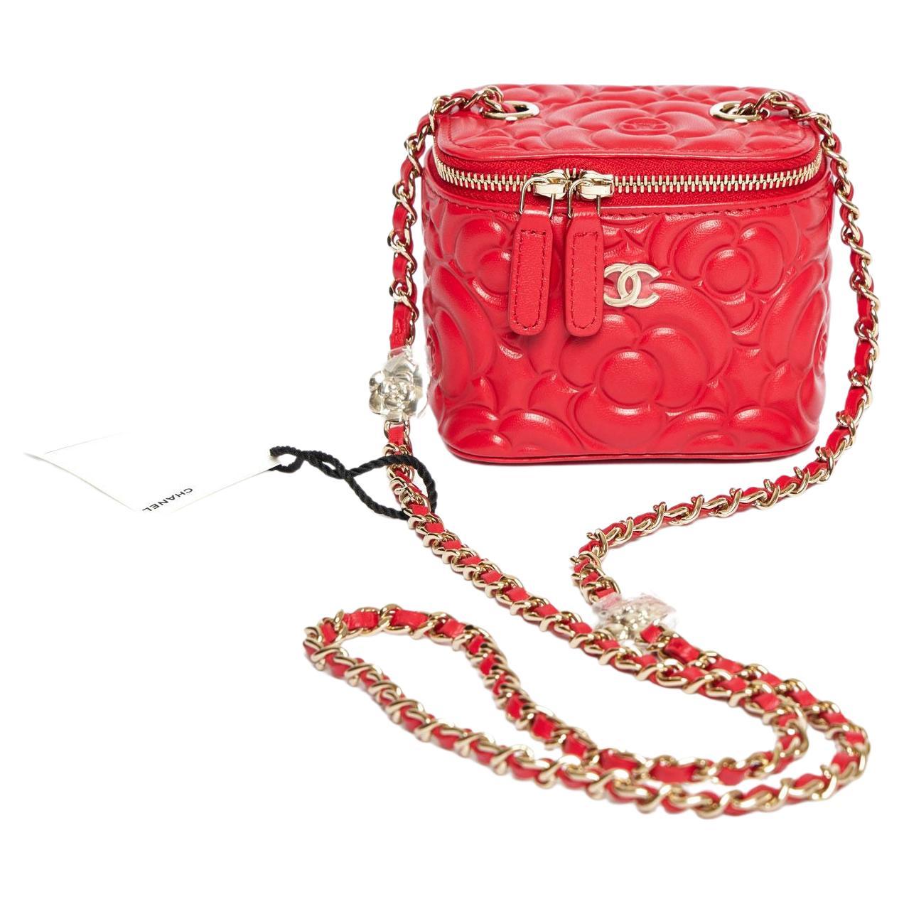 Chanel Red Vanity - 20 For Sale on 1stDibs