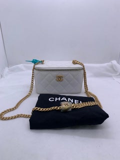 Chanel Mini Vanity with Chain Caviar Quilted Leather Shoulder Crossbody Bag