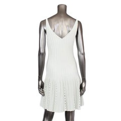 CHANEL mint green cotton KNIT Sleeveless Dress 40