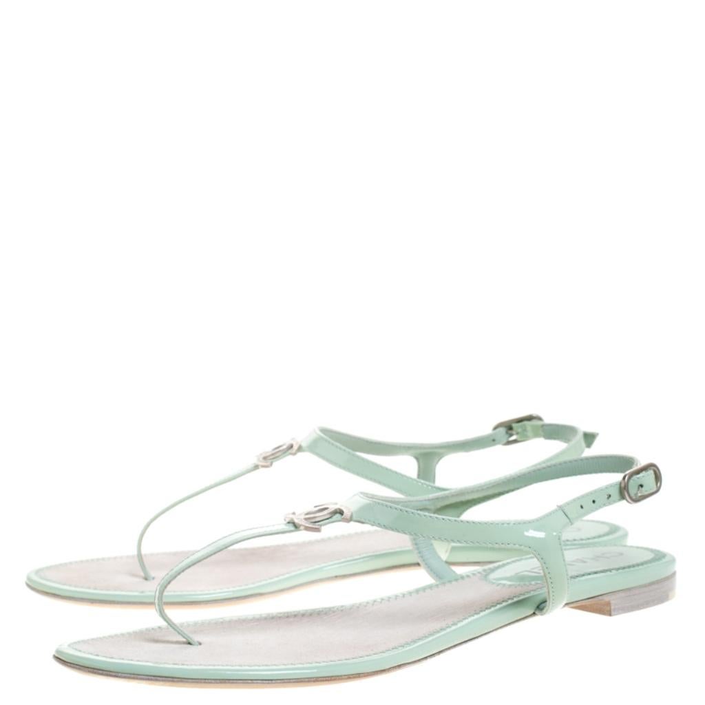 mint green sandals flat