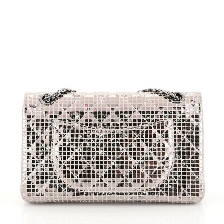 Chanel Mirror Reissue 2.55 Flap Bag Quilted Suede with Calfskin 225 at 1stDibs