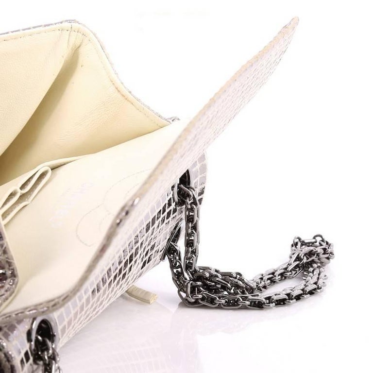 Chanel Mirror Reissue 2.55 Handbag Quilted Suede with Calfskin 224 at