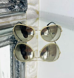 Lunettes de soleil pilote miroirs de Chanel