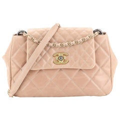 Chanel Mix Accordion CC Flap Bag Quilted Glazed Calfskin Medium