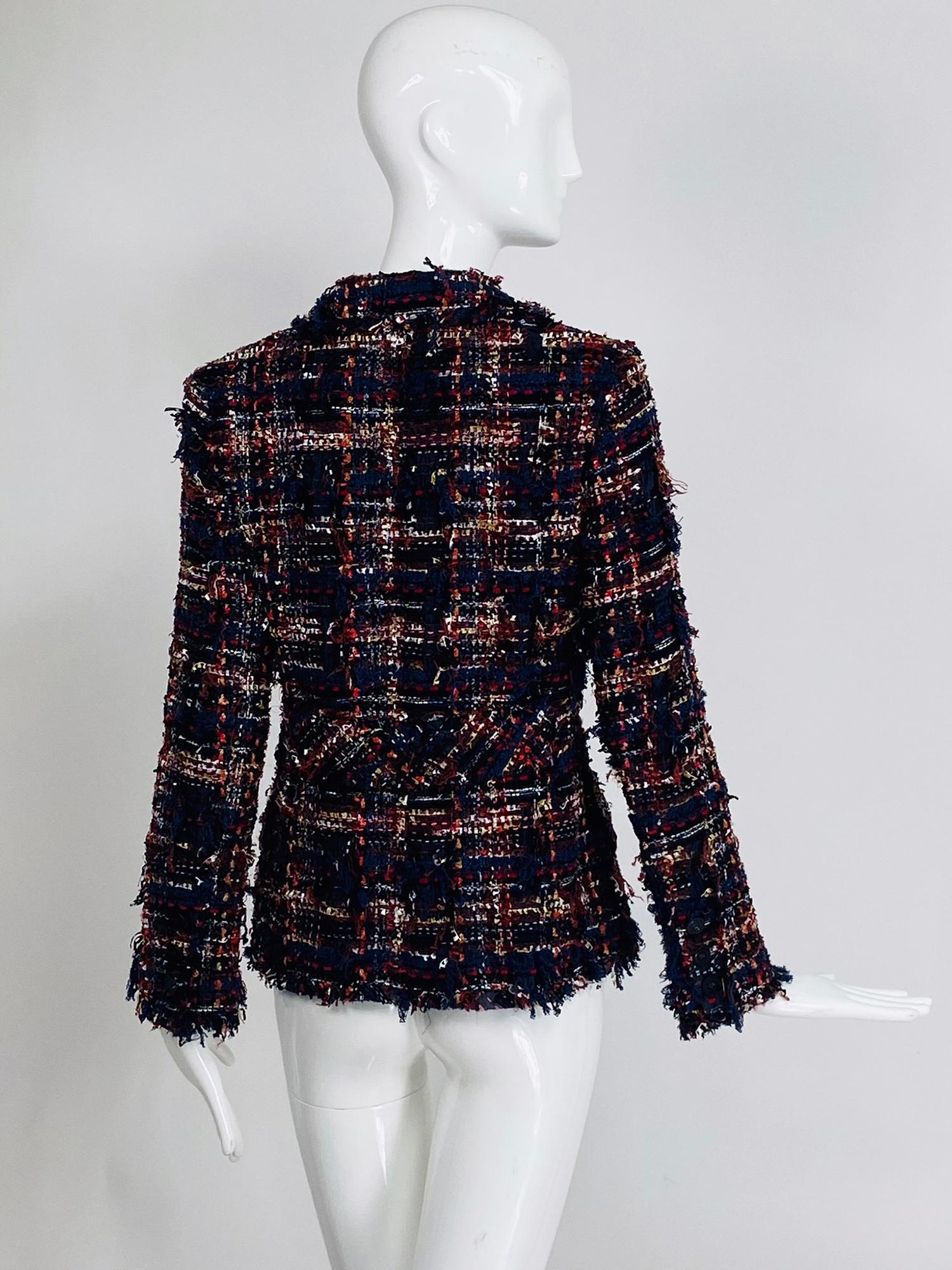 Women's Chanel Mix Thread Single Breasted Tweed Jacket 07A