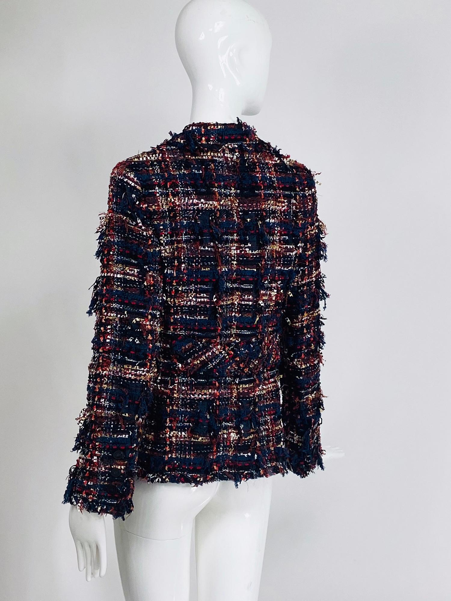 Chanel Mix Thread Single Breasted Tweed Jacket 07A 1