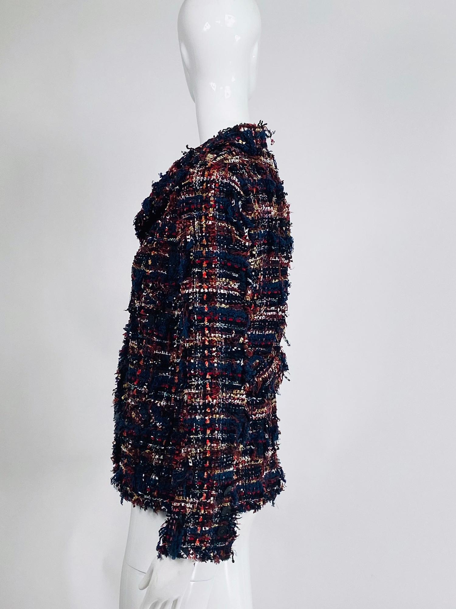 Chanel Mix Thread Single Breasted Tweed Jacket 07A 2