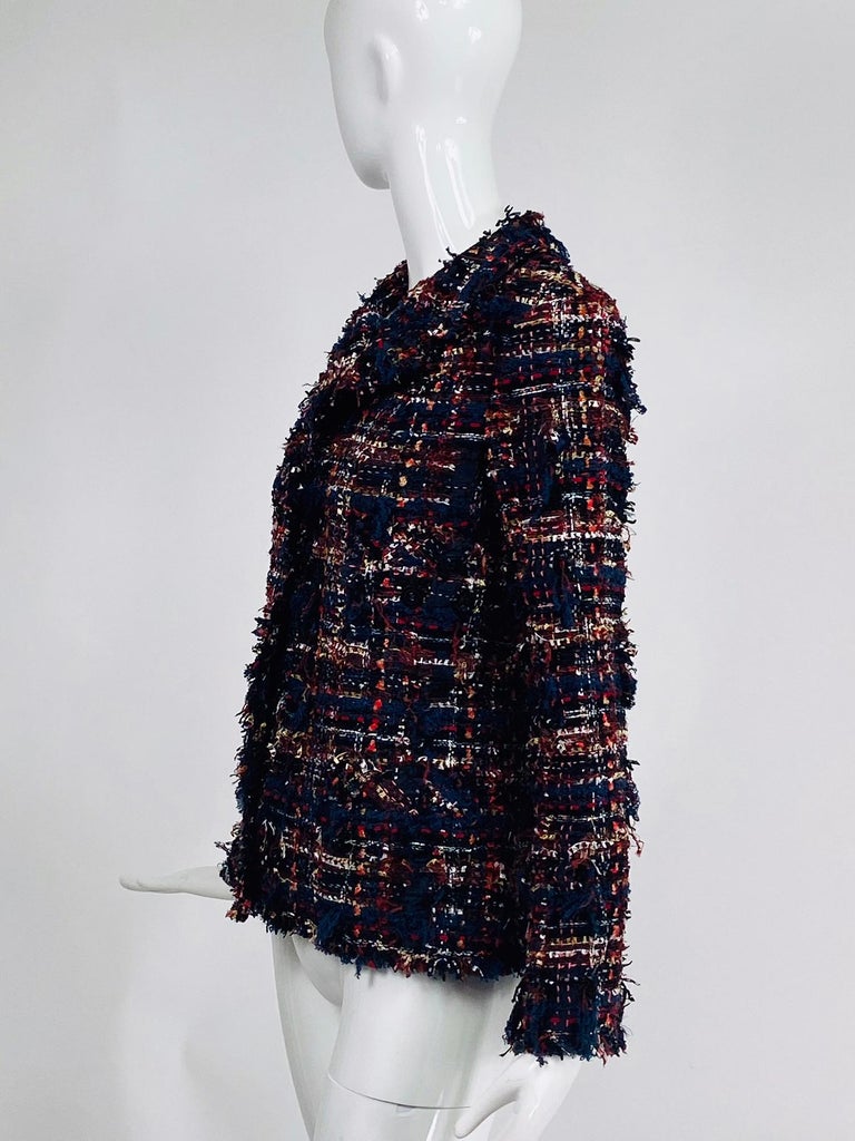 Chanel Mix Thread Single Breasted Tweed Jacket 07A at 1stDibs
